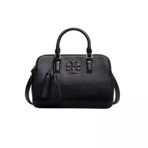 Tory Burch Thea Double Zip Black Handbag